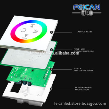 DC12-24V WIFI Control Touch panel RGB strip LED dimmer switch